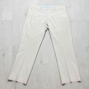 J.Lindeberg Mens Elliott Regular Fit Micro Stretch Golf Pants Gray 38x32‎